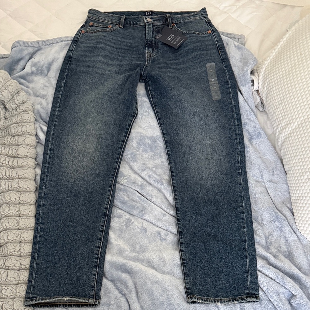 GAP Women's Straight Leg Jeans - Dark Blue